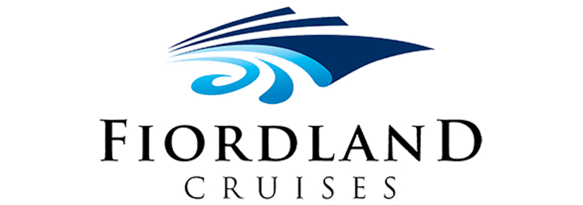 Fiordland Cruises blue and black logo